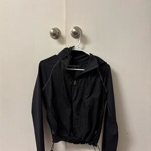 Outdoor Voices Black FrostKnit Hoodie Quarter Zip